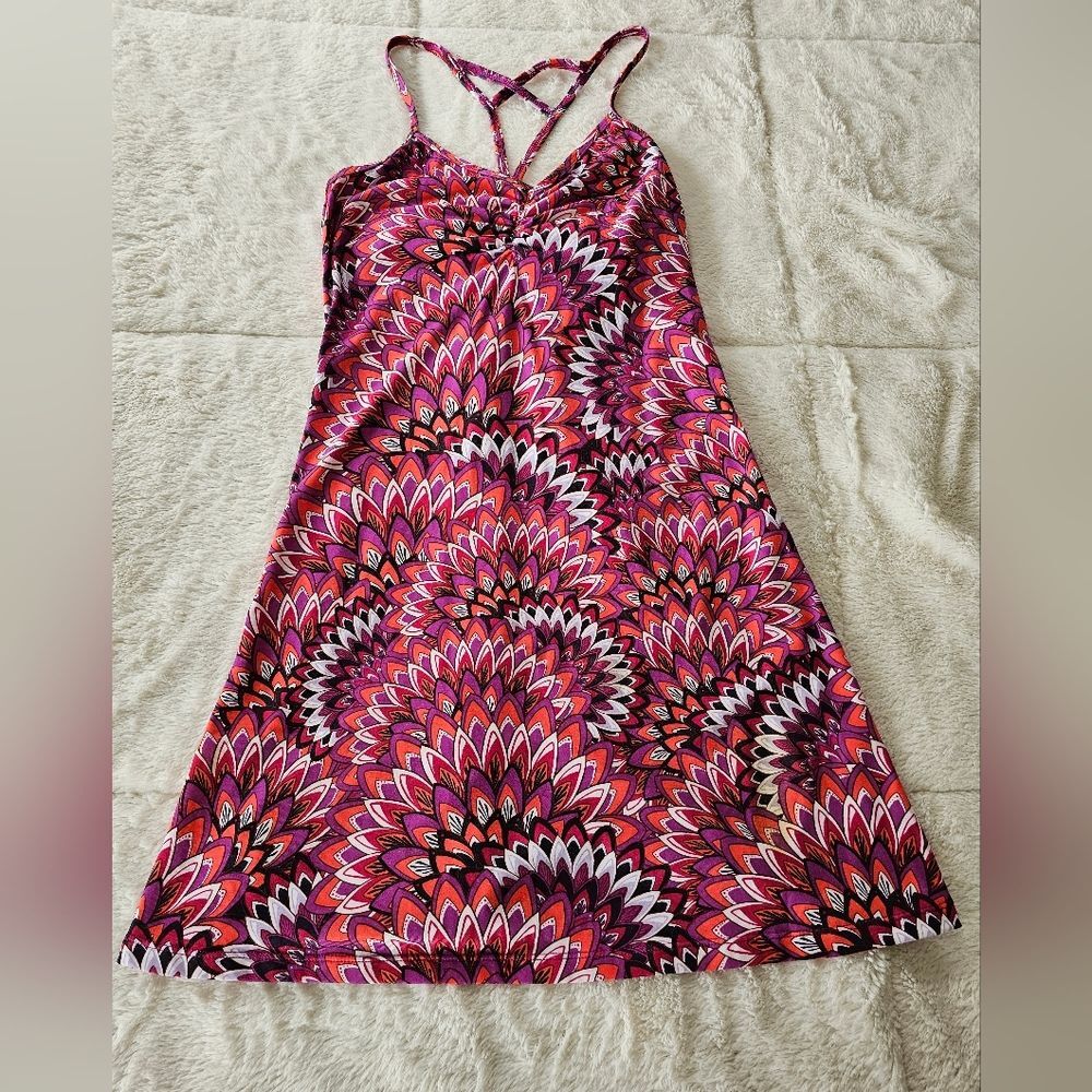 PRANA Women’s Quin Fit Floral Athletic Dress Size Medium. Excellent Condition